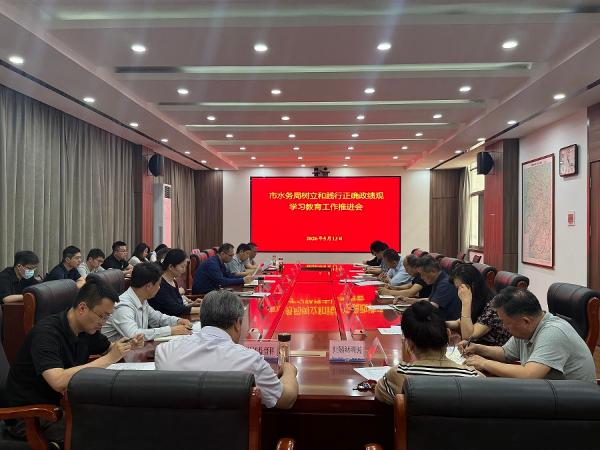 市水务局召开树立和践行正确政绩观学习教育工作推进会